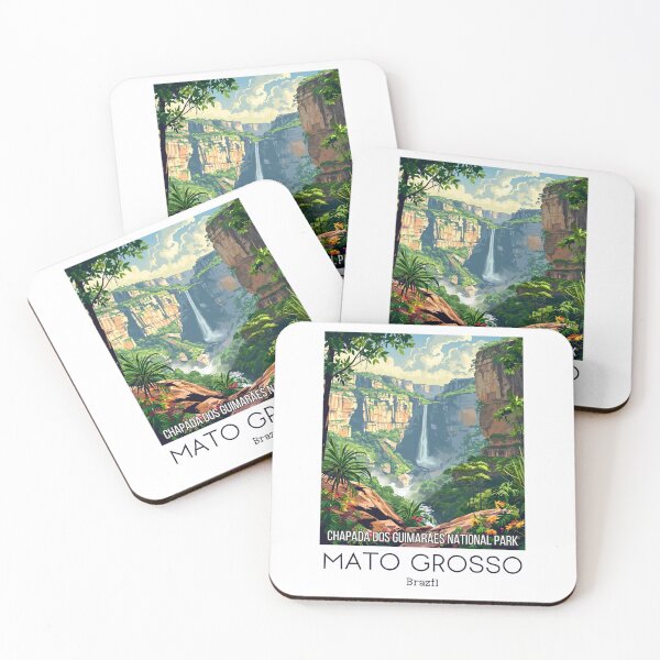 Item preview, A Vintage Travel Illustration of Chapada dos Guimarães National Park - Mato Grosso -  Brazil designed and sold by GoodOldVintage.