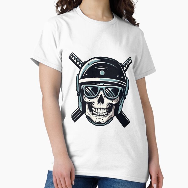 Vista previa del artículo con la obra «Skull rider with katanas», diseñado y vendido por DeathRiders.