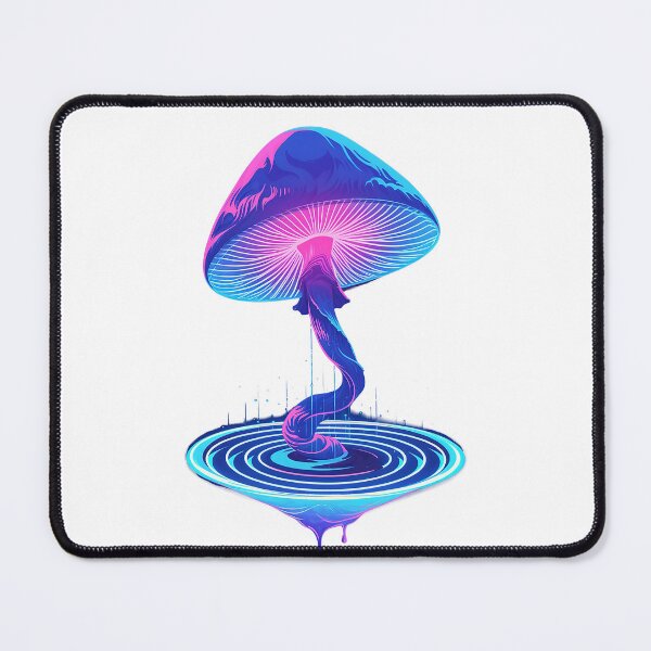 Item preview, blue neon mushroom designed and sold by twinklepod.