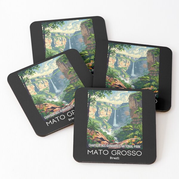 Item preview, A Vintage Travel Illustration of Chapada dos Guimarães National Park - Mato Grosso -  Brazil designed and sold by GoodOldVintage.