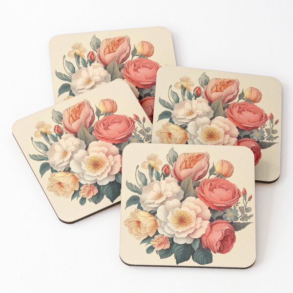 Item preview, Vintage Flowers B designed and sold by EveNorthArt.