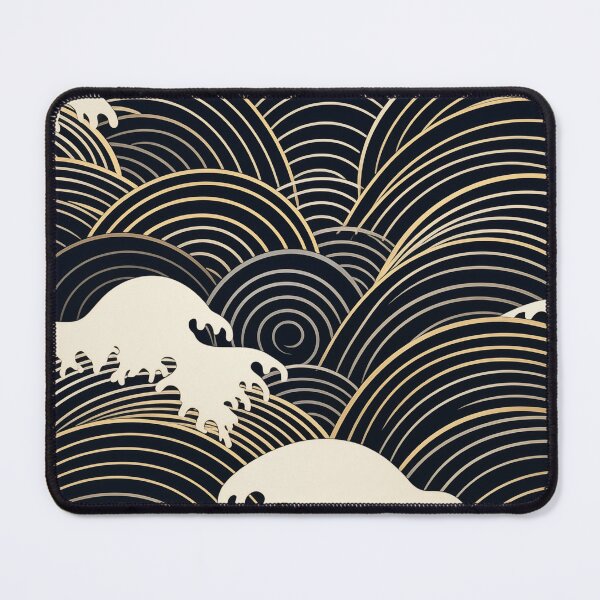 Item preview, Japanese style pattern big wave inspired designed and sold by Sleek Sketch Studio.