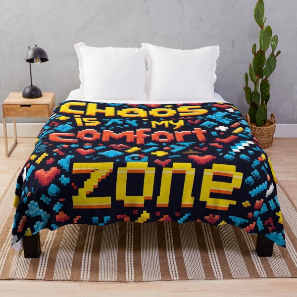 Item preview, Chaos Is My Comfort Zone Retro Gaming 8bit Minimalist designed and sold by PrintShangri-La.