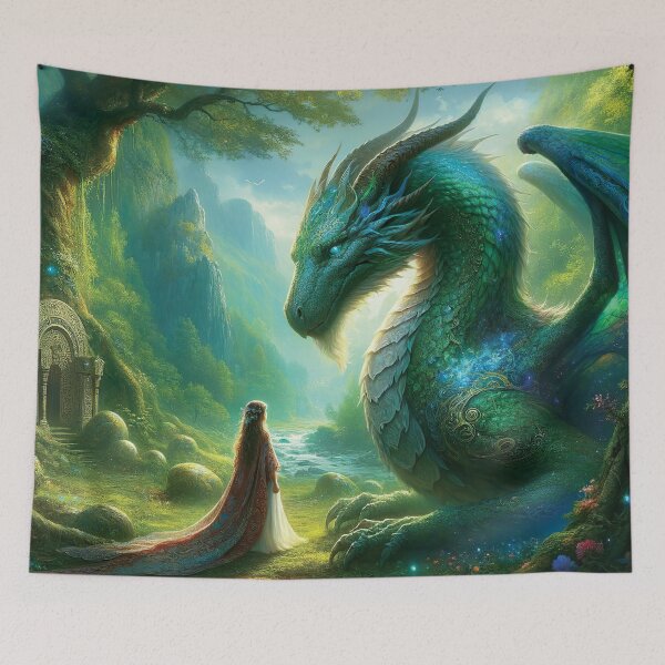 Item preview, Celtic Princess in the Magical Dragon Realm designed and sold by FriskyLemur.
