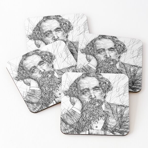 Item preview, CHARLES DICKENS - ink portrait .6 designed and sold by lautir.
