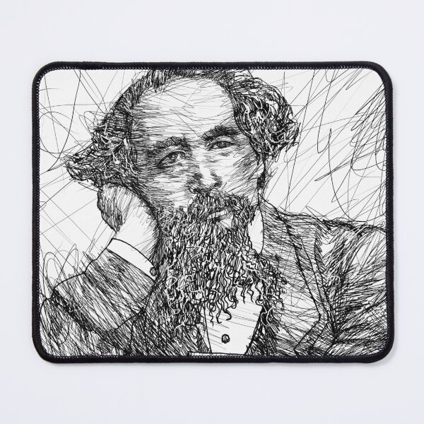 Item preview, CHARLES DICKENS - ink portrait .6 designed and sold by lautir.