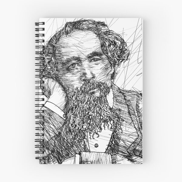 Item preview, CHARLES DICKENS - ink portrait .6 designed and sold by lautir.