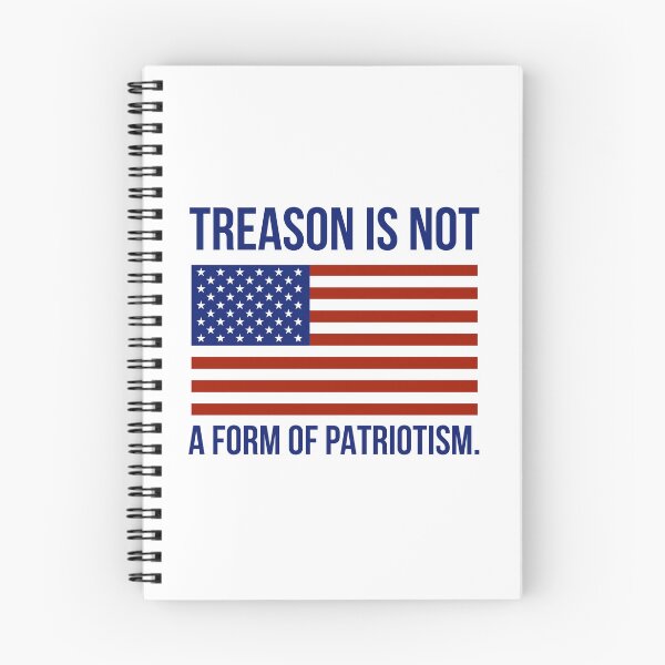 Item preview, Treason is not patriotism anti Trump flag design  designed and sold by Rachel the Artist .