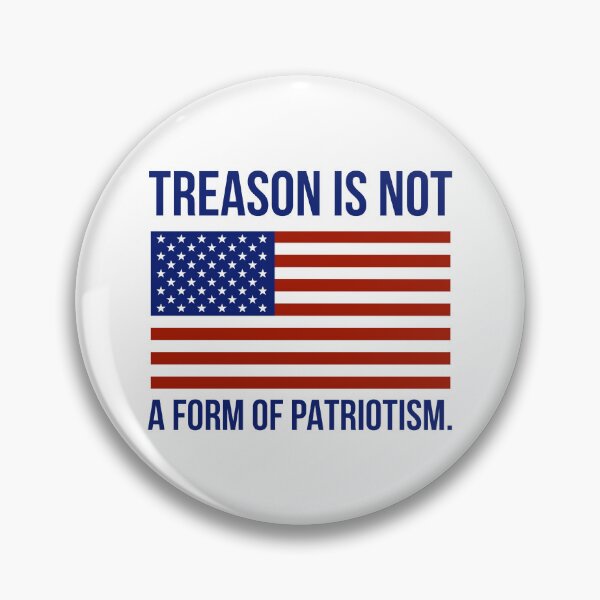 Item preview, Treason is not patriotism anti Trump flag design  designed and sold by Rachel the Artist .