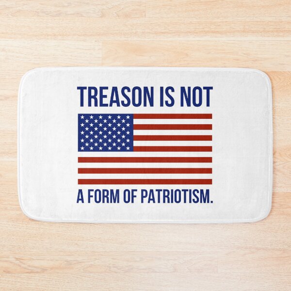 Item preview, Treason is not patriotism anti Trump flag design  designed and sold by Rachel the Artist .
