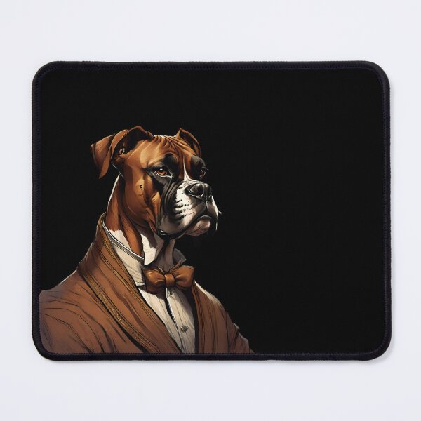 Item preview, Elegant Boxer Dog Portrait Minimalist Pet Art designed and sold by ChicTrendz.