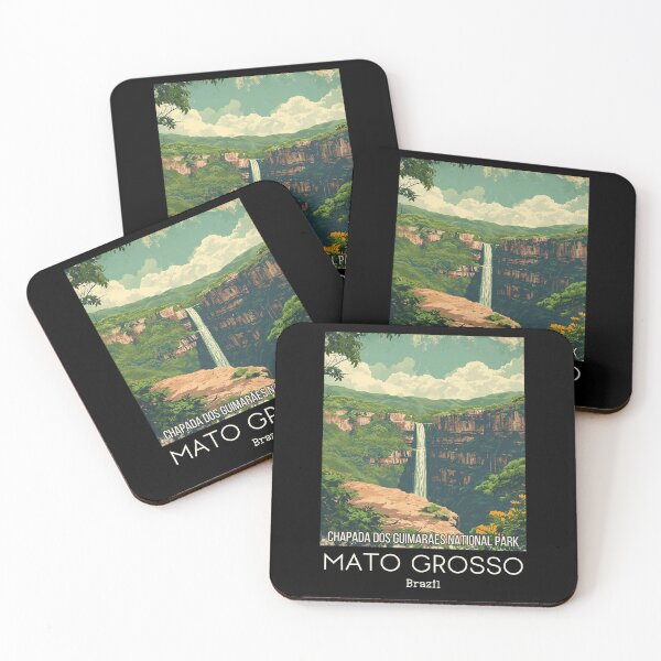 Item preview, A Vintage Travel Illustration of Chapada dos Guimarães National Park - Mato Grosso -  Brazil designed and sold by GoodOldVintage.