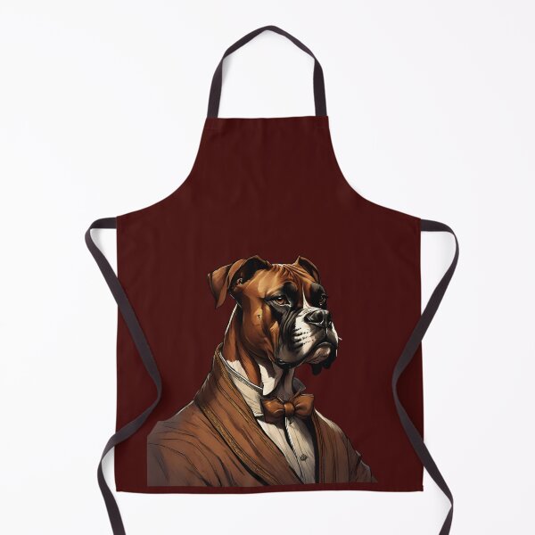 Item preview, Elegant Boxer Dog Portrait Minimalist Pet Art designed and sold by ChicTrendz.