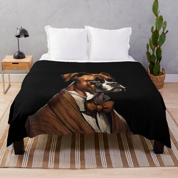 Item preview, Elegant Boxer Dog Portrait Minimalist Pet Art designed and sold by ChicTrendz.