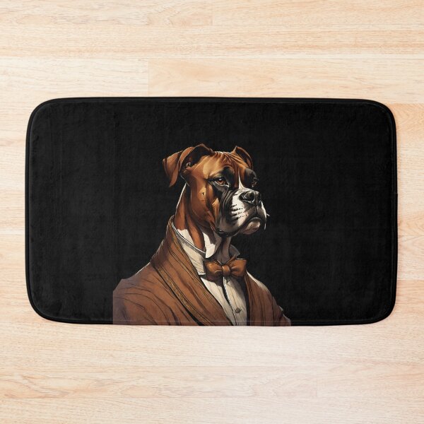Item preview, Elegant Boxer Dog Portrait Minimalist Pet Art designed and sold by ChicTrendz.