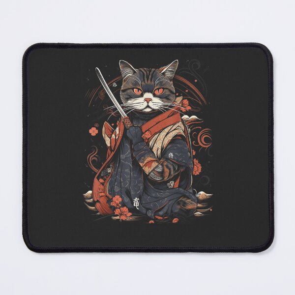 Item preview, Japanese Samurai Ninja Cat Graphic designed and sold by CountryVanilla.