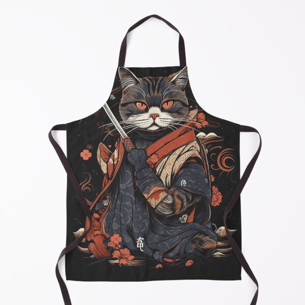 Item preview, Japanese Samurai Ninja Cat Graphic designed and sold by CountryVanilla.