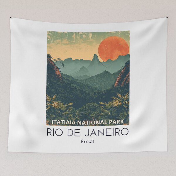 Item preview, A Vintage Travel Illustration of Itatiaia National Park - Rio de Janeiro -  Brazil designed and sold by GoodOldVintage.