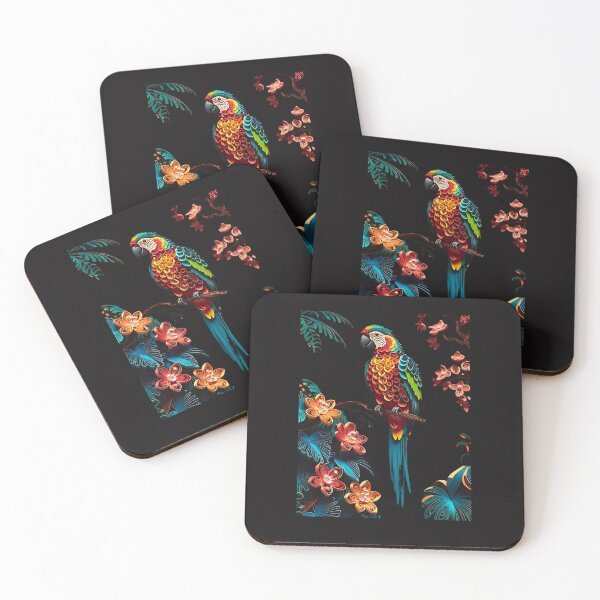 Item preview, Vibrant Wings: Parrot Paper Craft Delight designed and sold by Wonder Pixel Studio.