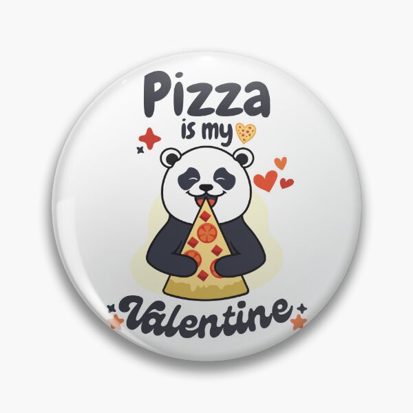 Item preview, kawaii panda | pizza is my valentine designed and sold by DrMerlin.
