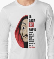 Camiseta de manga larga la casa de papel