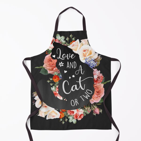 Item preview, Flowers Love Cat designed and sold by CountryVanilla.