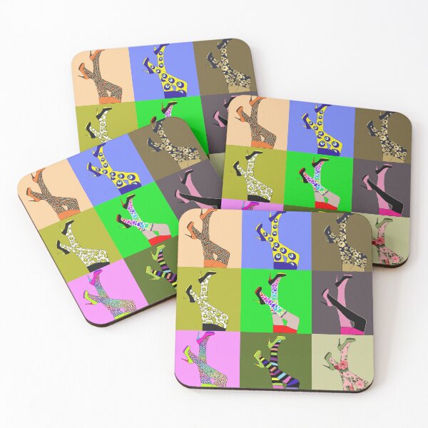 Item preview, Multi patterned legs and colorful stilettos designed and sold by RubyCyprus.