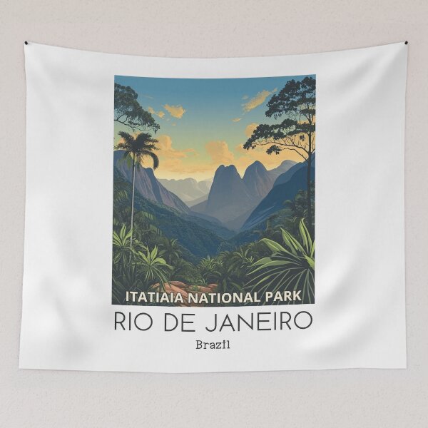 Item preview, A Vintage Travel Illustration of Itatiaia National Park - Rio de Janeiro -  Brazil designed and sold by GoodOldVintage.