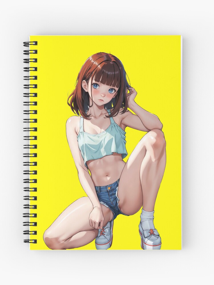 Anime girl in tight sports clothes