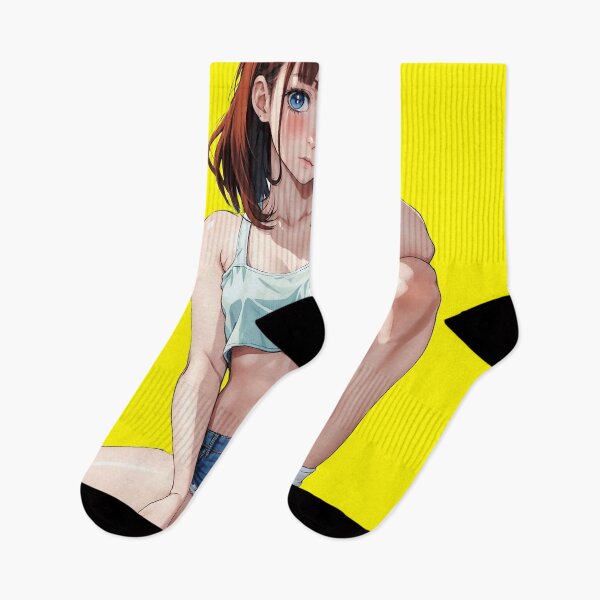 Item preview, Anime girl in tight sports clothes designed and sold by Loklish.