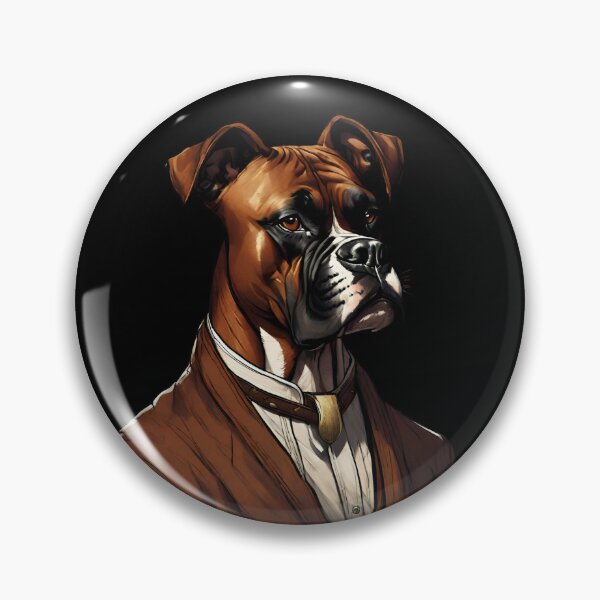 Item preview, Boxer Portrait Art designed and sold by ChicTrendz.