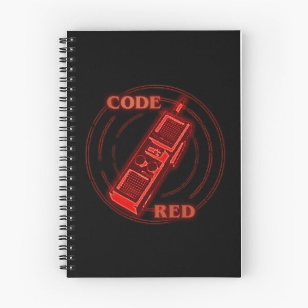 Aperçu de l'œuvre Code de talkie-walkie des années 80 rouge créée et vendue par electrovista.