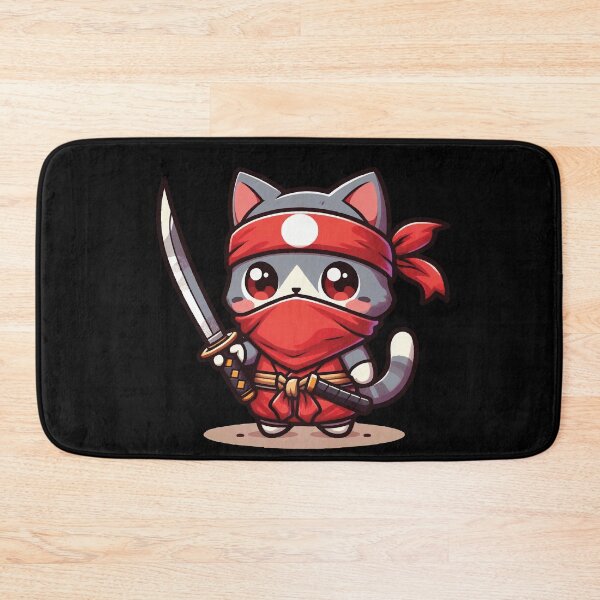 Item preview, Ninja Cat with Samurai from Japanese designed and sold by SOMI SOMI.