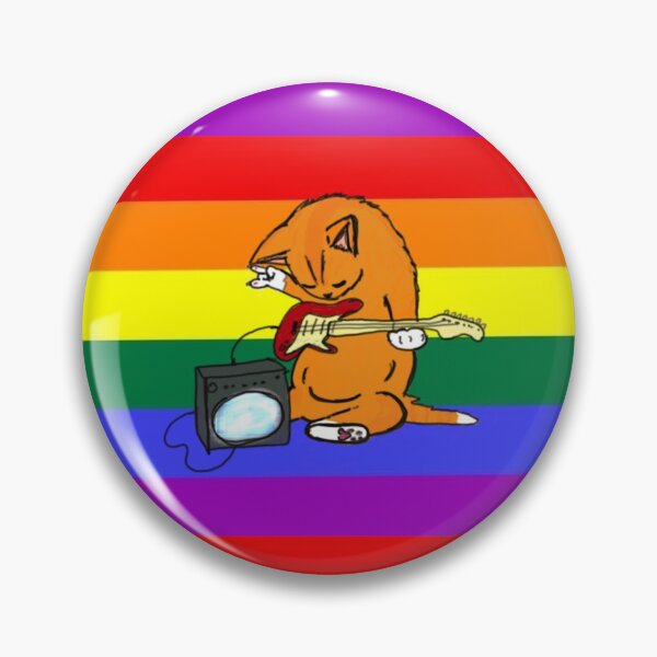 Item preview, LGBT+ flag cat designed and sold by Maxstill.