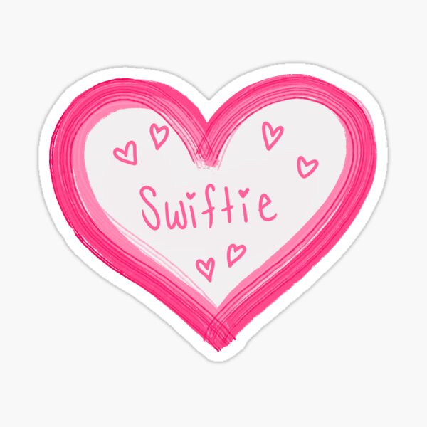 Swiftie Heart Sticker  Cute Taylor Swift Sticker for Women –  KynYouBelieveIt