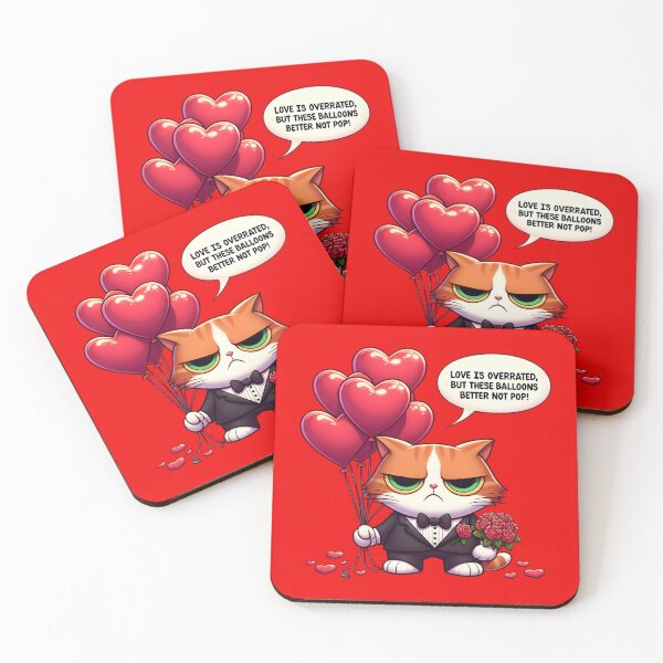 Item preview, Grumpy Love Balloons designed and sold by AI-Only Creations.