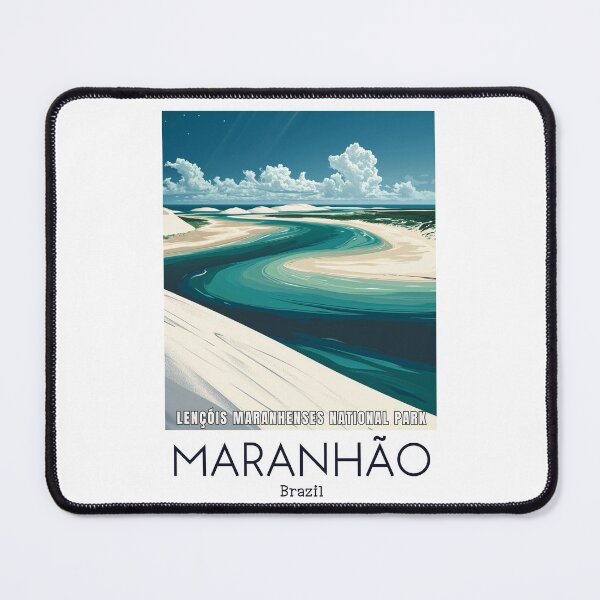 Item preview, A Vintage Travel Illustration of Lençóis Maranhenses National Park - Maranhão - Brazil designed and sold by GoodOldVintage.