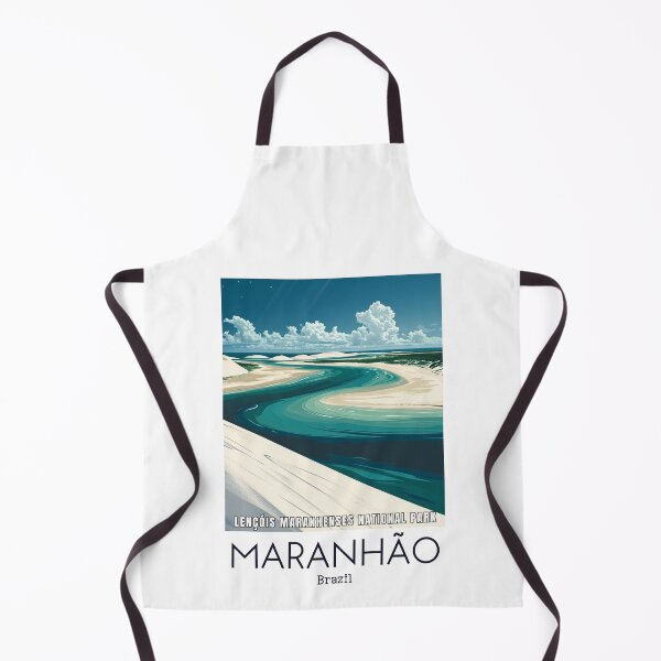 Item preview, A Vintage Travel Illustration of Lençóis Maranhenses National Park - Maranhão - Brazil designed and sold by GoodOldVintage.