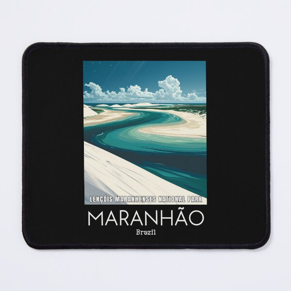 Item preview, A Vintage Travel Illustration of Lençóis Maranhenses National Park - Maranhão - Brazil designed and sold by GoodOldVintage.