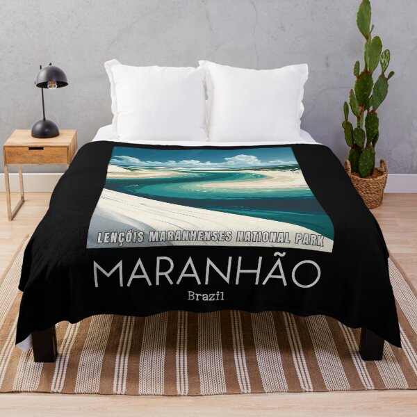 Item preview, A Vintage Travel Illustration of Lençóis Maranhenses National Park - Maranhão - Brazil designed and sold by GoodOldVintage.