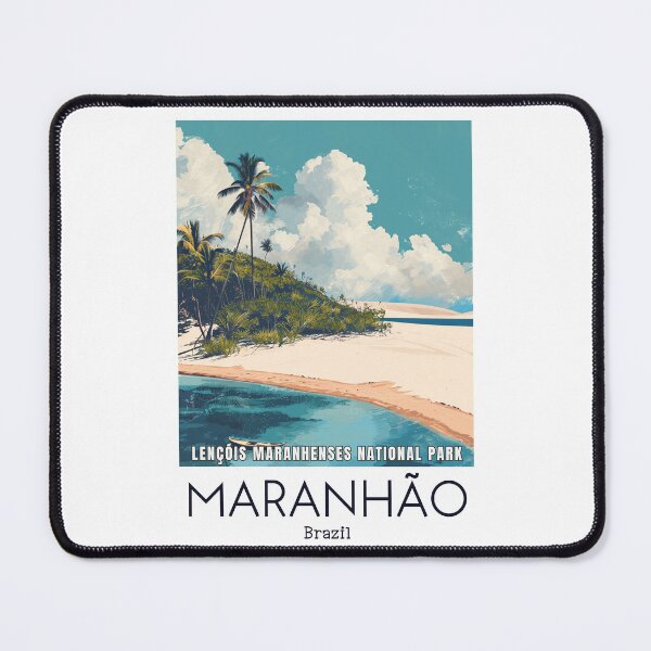 Item preview, A Vintage Travel Illustration of Lençóis Maranhenses National Park - Maranhão - Brazil designed and sold by GoodOldVintage.
