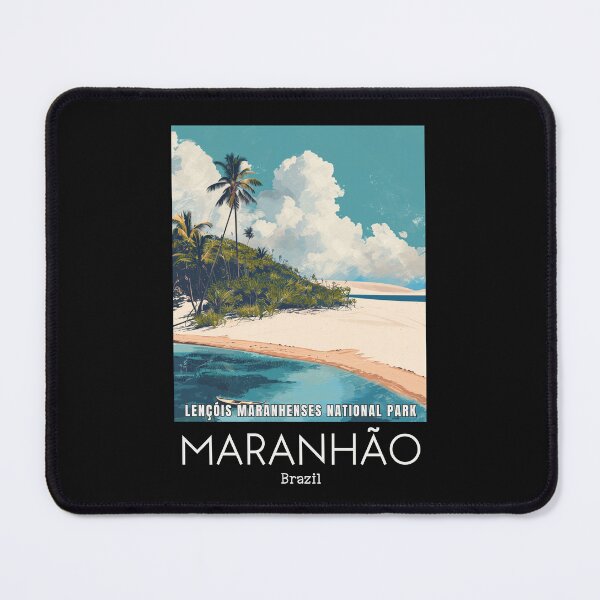 Item preview, A Vintage Travel Illustration of Lençóis Maranhenses National Park - Maranhão - Brazil designed and sold by GoodOldVintage.