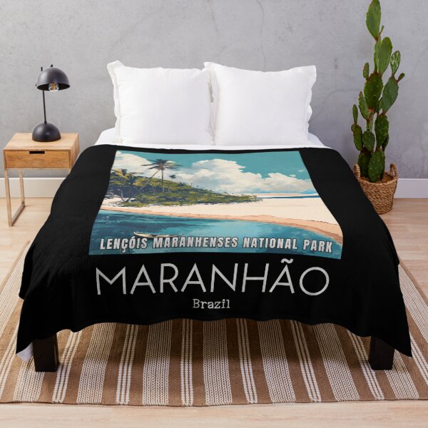 Item preview, A Vintage Travel Illustration of Lençóis Maranhenses National Park - Maranhão - Brazil designed and sold by GoodOldVintage.