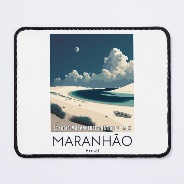 Item preview, A Vintage Travel Illustration of Lençóis Maranhenses National Park - Maranhão - Brazil designed and sold by GoodOldVintage.