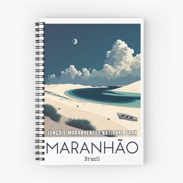 Item preview, A Vintage Travel Illustration of Lençóis Maranhenses National Park - Maranhão -  Brazil designed and sold by GoodOldVintage.