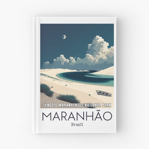 Item preview, A Vintage Travel Illustration of Lençóis Maranhenses National Park - Maranhão -  Brazil designed and sold by GoodOldVintage.