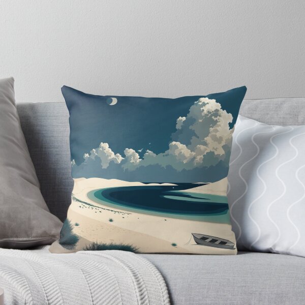 Item preview, A Vintage Travel Illustration of Lençóis Maranhenses National Park - Maranhão -  Brazil designed and sold by GoodOldVintage.