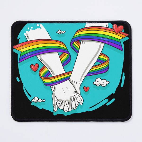 Item preview, Uniting Souls: Valentine's Day with Held Hands and Colorful Lines designed and sold by FiveQuarter.