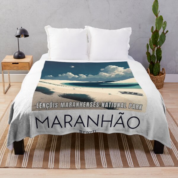Item preview, A Vintage Travel Illustration of Lençóis Maranhenses National Park - Maranhão - Brazil designed and sold by GoodOldVintage.
