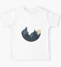 Cute cartoon mountain landscape Kids Tee